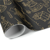 Luxus-Geburtstagskorb Geschenkpapier (Rolleneckpunkt)