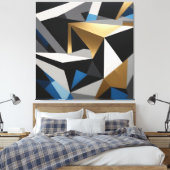 Luxus-Geometrisches Prisma Leinwanddruck (Insitu (Schlafzimmer))
