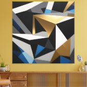 Luxus-Geometrisches Prisma Leinwanddruck (Insitu (Wohnzimmer))
