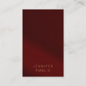 Luxus-Geschäftskarten Elegantes Template Goldtext Visitenkarte (Vorderseite)