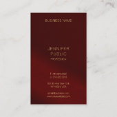 Luxus-Geschäftskarten Elegantes Template Goldtext Visitenkarte (Rückseite)