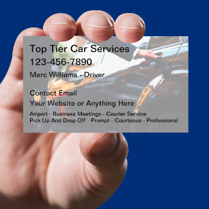 Luxus-Geschäftswagen-Service-Taxi Visitenkarte