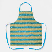 Luxus Geschenk Popular Blue Gold Glitzer Schürze (Vorderseite)