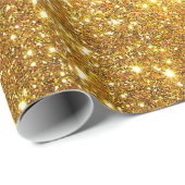 Luxus Geschenk Popular Gold Glitzer Geschenkpapier (Rolleneckpunkt)