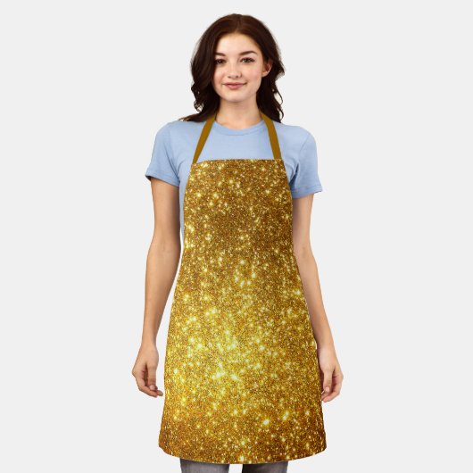 Luxus Geschenk Popular Gold Glitzer Schürze (Getragen)