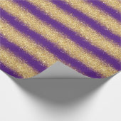 Luxus Geschenk Popular Lila Gold Glitzer Geschenkpapier (Ecke)