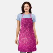 Luxus Geschenk Popular Pink Gold Glitzer Schürze (Getragen)