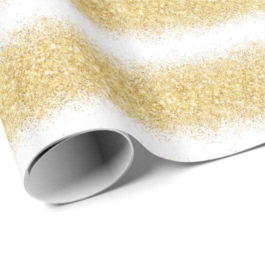 Luxus-Geschenk Popular White Gold Glitzer Geschenkpapier (Rolleneckpunkt)