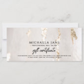 Luxus-Geschenkgutschein/Gutschein für moderne Gold (Vorderseite)