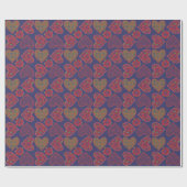 Luxus-Geschenkpackung: Herz und Rose Valentine, Bl Geschenkpapier (Flach)