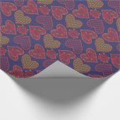 Luxus-Geschenkpackung: Herz und Rose Valentine, Bl Geschenkpapier (Ecke)