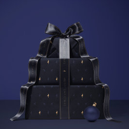 Luxus-Geschenkpapier in Marineblau Geschenkpapier