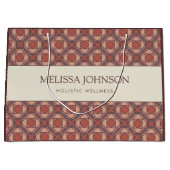 Luxus-Geschenktasche aus Papier mit geometrischem  Große Geschenktüte (Vorderseite)