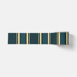 Luxus-Geschenkverpackungsmuster mit blau-grün-gold Ripsband