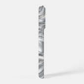 Luxus-Geschmolzenes Silber Flüssig-Chrom 3D Metall iPhone Hülle (Rechte Seite)