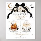 Luxus-Getränke mit schwarzer Schleife für eine got Poster (Vorne)