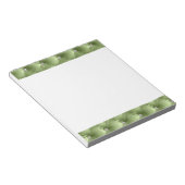 Luxus Glam Girly Sage Green Imitats Velvet Notizblock (angewinkelt)