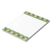 Luxus Glam Girly Sage Green Imitats Velvet Notizblock (Rotiert)