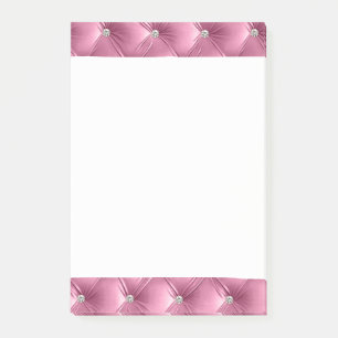 Luxus Glam Girly Soft Pink Imitate Velvet Post-it Klebezettel