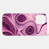 Luxus Glam Light Lila Farbgebung Abstraktes Muster Case-Mate iPhone Hülle (Rückseite (Horizontal))