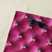 Luxus Glam Pink Imitate Velvet Strandtuch (Beispiel)