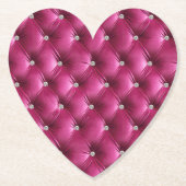 Luxus Glam Pink Imitate Velvet Untersetzer (Vorderseite)