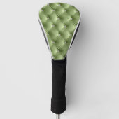 Luxus Glam Sage Green Imitats Velvet Golf Headcover (Vorderseite)
