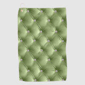 Luxus Glam Sage Green Imitats Velvet Golfhandtuch (Vorderseite)