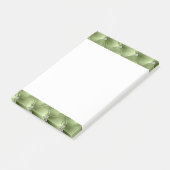Luxus Glam Sage Green Imitats Velvet Post-it Klebezettel (angewinkelt)