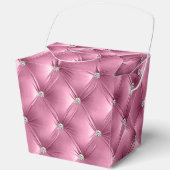 Luxus Glam Soft Pink Imitate Velvet Geschenkschachtel (Vorderseite)
