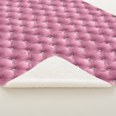 Luxus Glam Soft Pink Imitate Velvet Sherpadecke (3/4)