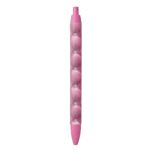 Luxus Glam Soft Pink Imitats Samt Weihnachten Kugelschreiber