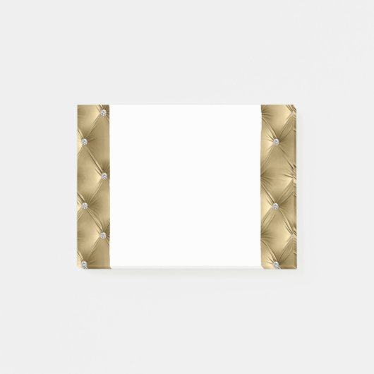 Luxus Glam Soft Warm Gold Imitate Velvet Post-it Klebezettel (Vorderseite)