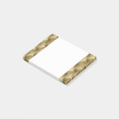 Luxus Glam Soft Warm Gold Imitate Velvet Post-it Klebezettel (angewinkelt)