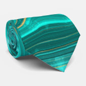 Luxus Glam Turquoise Abstraktes Muster Krawatte (Gerollt)
