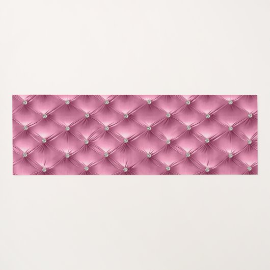 Luxus Glam Warm Gold Imitate Velvet Yogamatte (Rückseite (Horizontal))