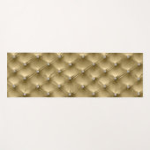 Luxus Glam Warm Gold Imitate Velvet Yogamatte (Vorderseite (Horizontal))