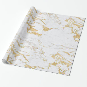 Luxus Glanz Goldfolie Marmor Geschenkpapier