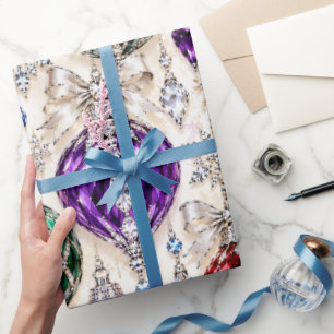 Luxus-Glas-Baumschmuck Weihnachtsverpackung Pa Geschenkpapier