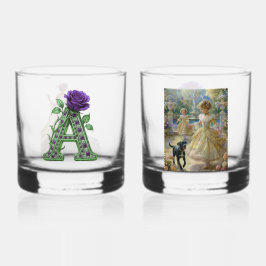 Luxus-Glas Set Rocks - Personalisiertes Monogramm Whiskyglas