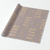 Luxus-Glitter-Abstrakt Geschenkpapier (Ungerollt)