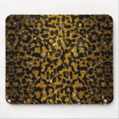 Luxus Glitter Gold Braun Schwarz Leopard Muster Mousepad (Vorne)