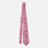 Luxus Glitter rosa Leopard Muster Krawatte (Rückseite)