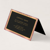 Luxus Glitzer Gold Pink Stars Visitenkarten (Rückseite)