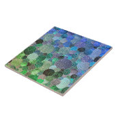 Luxus-Glitzer-Punkte und -Kreise - Frische Aqua Fliese (Seite)