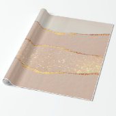 Luxus Glitzer Rose Gold Geschenkpapier (Ungerollt)