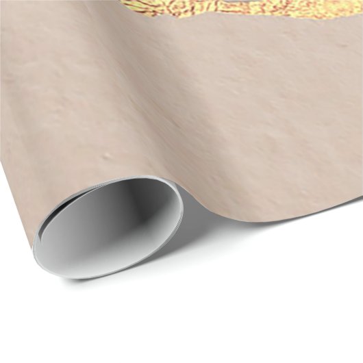 Luxus Glitzer Rose Gold Geschenkpapier (Rolleneckpunkt)