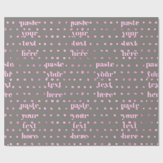 Luxus-Glitzerpunkte Geschenkpapier (Flach)