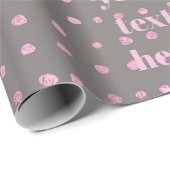 Luxus-Glitzerpunkte Geschenkpapier (Rolleneckpunkt)