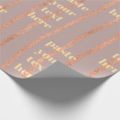 Luxus-Glitzerstreifen Geschenkpapier (Ecke)